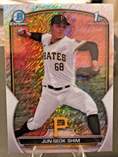 2023 Bowman - Jun-Seok Shim 1st Chrome Shimmer Refractor #BCP-153 Pirates