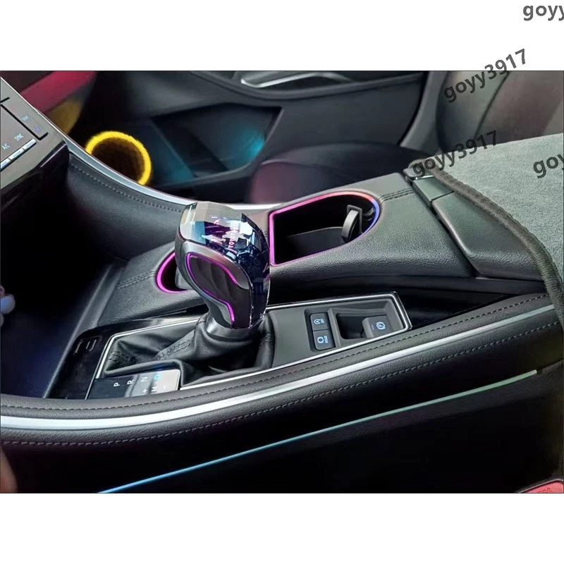 Manija de perilla de cambio de marchas de cristal con luz LED para Honda Accord Civic Spirior CRV Foto 4 de 4