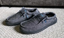 Hey Dude Wally Chambray Wave Ride Slip-On Shoes Women's 6 Youth 5