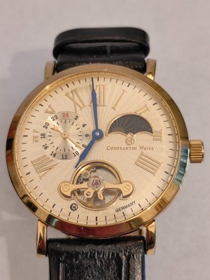 Constantin Weisz Designer Luxus Handaufzug Germany Gold Herren Uhr/Watch