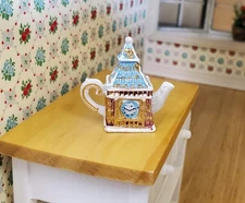 Dollhouse Teapot Big Ben Kettle 1:12 Scale (Large) Miniature Kitchen Accessory
