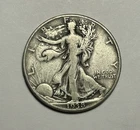 1938 D WALKING LIBERTY HALF DOLLAR FINE