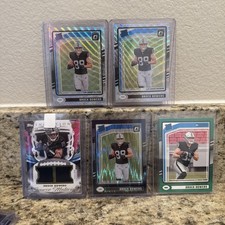 BROCK BOWERS 5 CARD ROOKIE LOT! RC! LAS VEGAS RAIDERS!