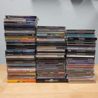 Lot Of 60 PC Computer Games - Diablo, Sims, Harry Potter, Star Wars