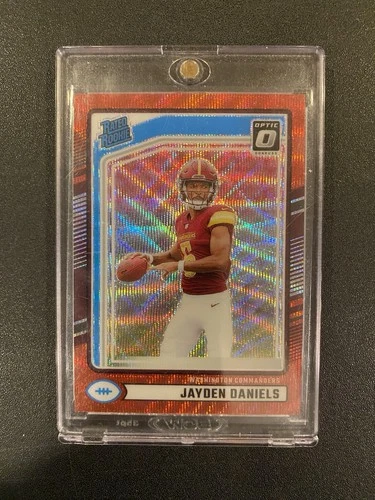 New Listing2024 Donruss Jayden Daniels #389 Optic Preview Red Wave Prizm RC