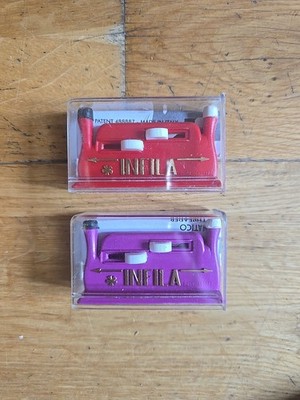 2x INFILA Automatischer HANDNÄHEN Nadeleinfädler Rot & Rosa