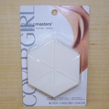 CoverGirl Makeup Masters Sponge Wedges NIP Discontinued 1 Pack of 6 SEALED NOS