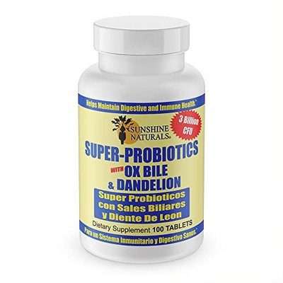 Sunshine Naturals Super Probiotics Supplement. Improves Digestion, Gut Health,