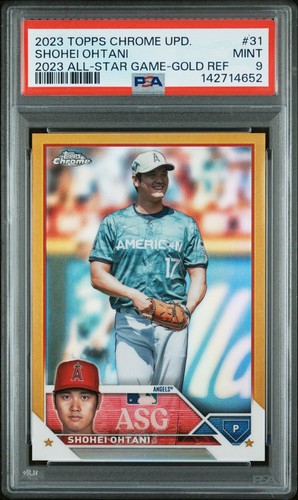 2023 Topps Chrome Update SHOHEI OHTANI GOLD REFRACTOR /50 PSA 9 All-Star #31