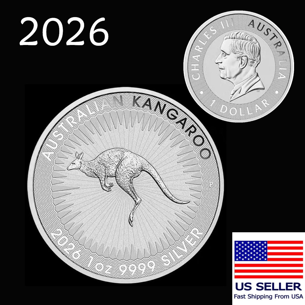 Australian Kangaroo Silver Bullion Coins for sale | eBay