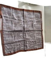 singlenoble 100 Silk Neck Pocket Square / Scarf Made In Italy