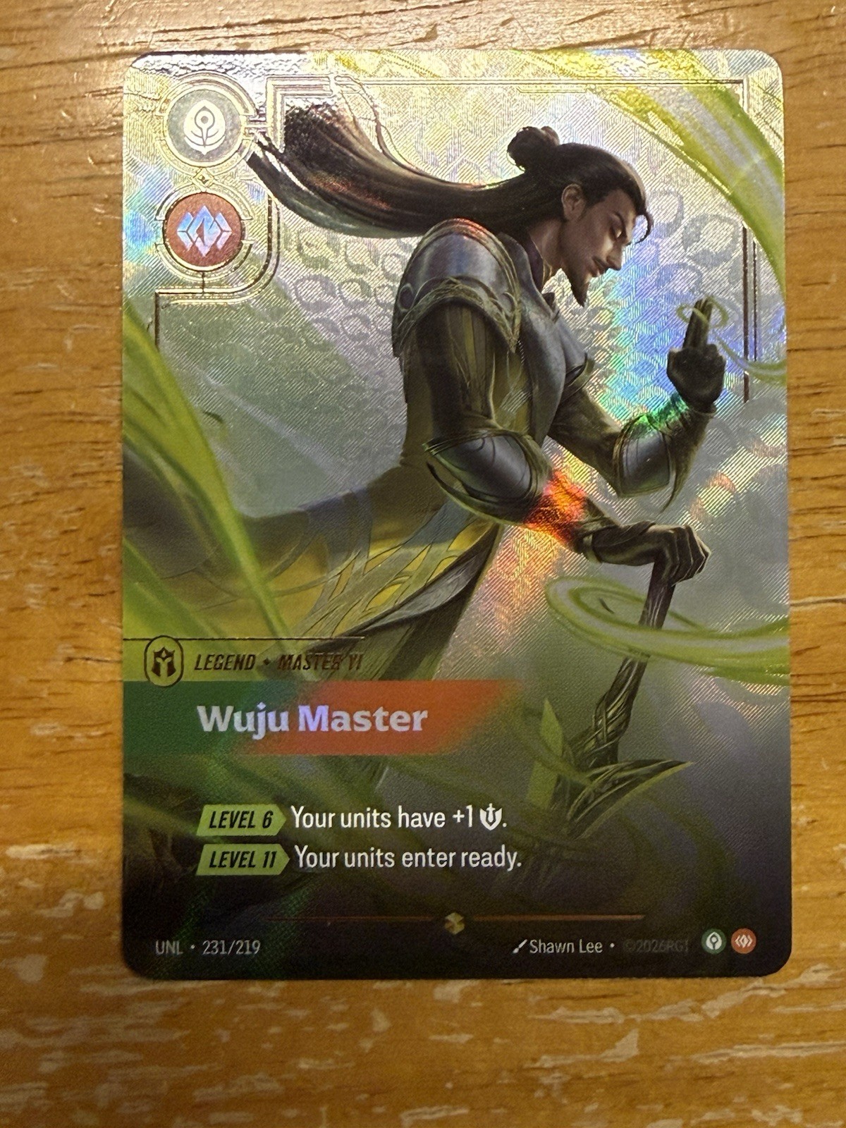 Riftbound Unleashed Master-Yi Wuju master Over numbered 231/219 Pack Fresh ENG