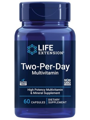 Life Extension Two-Per-Day Multivitamin - for Heart, Brain, Blood Vessel