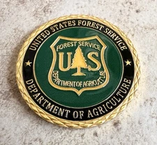 US FOREST SERVICE-DEPT OF AGRICULTURE USFS Challenge Coin