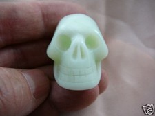 #HH9-3 HUMAN SKULL Green Jasper GEM skulls gemstone Cranium