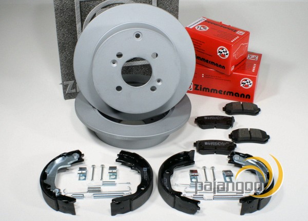 Zimmermann Bremsen Set Ø 262 Mm BeläGe Handbremse ZubehöR Hinten FüR Hyundai I20-image