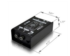 Pyle PDC21 Premium Direct Injection Audio Box, 1/4" Connector, Black