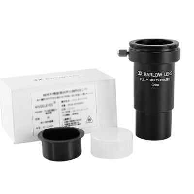 New 3X/5X Barlow Lens 1.25 Inch Metal Fully Multi-Coated Telescope Extender Lens