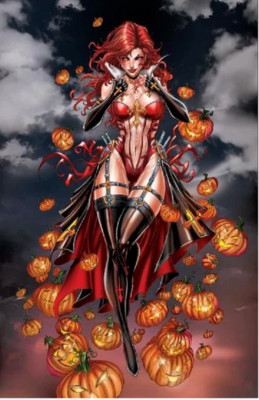 White Widow #3 Jamie Tyndall Blood Lust Metal Cover Absolute Comics Group