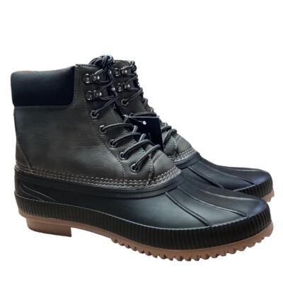 Tommy Hilfiger Ente Stiefel Herren 11 Grau Colin 2 Wasserfest Isoliert Spitze Up