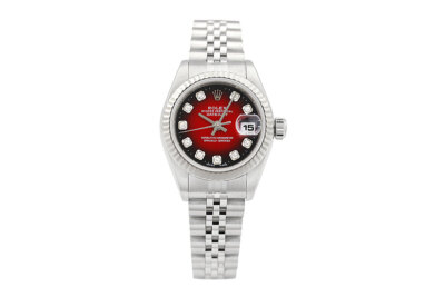 ❤︎　REDS2 Rolex Datejust Red Vignette Diamond Dial 18K Gold & SS Jubilee