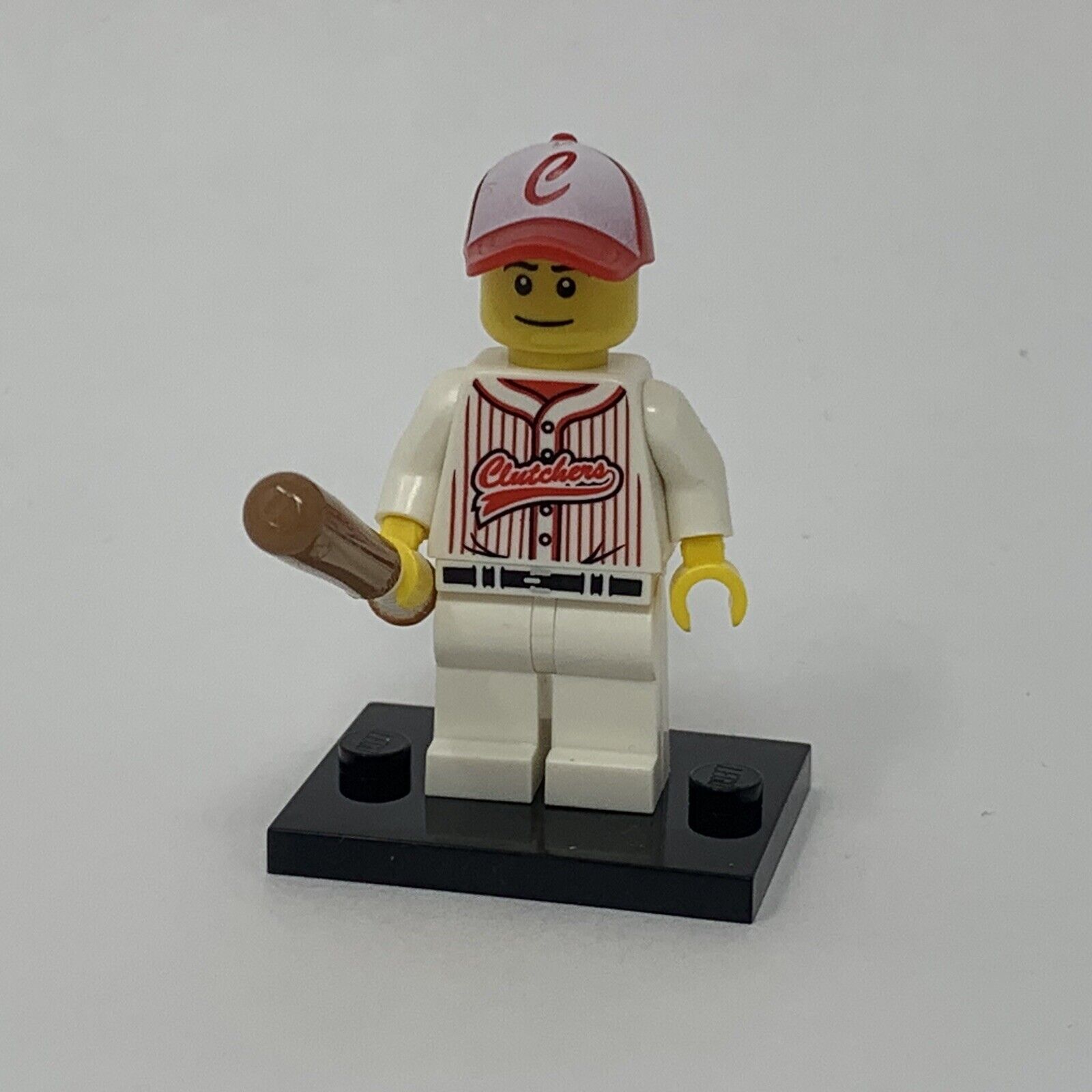 Lego Baseball Player Minifigure Collectible Series 3 CMF Complete w/ Bat