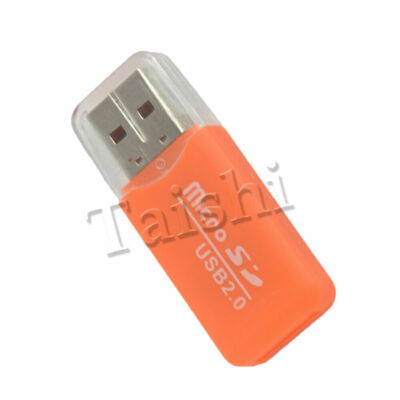 USB 2.0 SD 2x TF USB Reader Adapter T-Flash SDHC Micro Kartenleser MicroSD Card