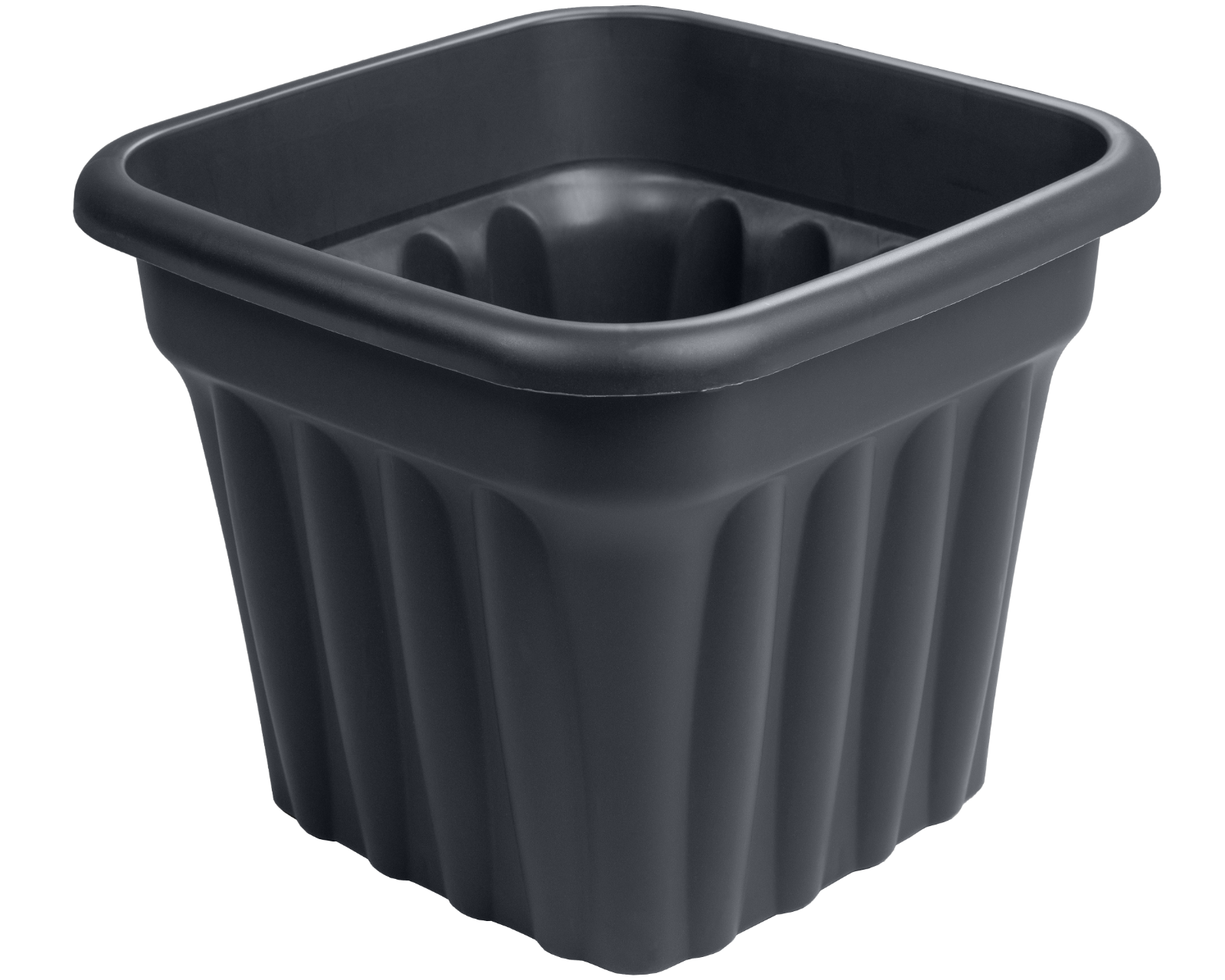 Black Plastic Plant Pots 5 16 25 50 Litre Large Flower Pot Strong