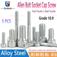 Alloy Steel Allen Bolt Socket Cap Screw Hex Head Allen Key M3 - M16 Grade 10.9