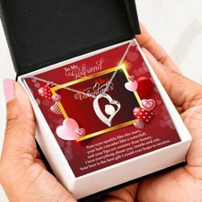 Necklace Heart Pendant Valentines Gift for Girlfriend Your Love Is the Best Gift