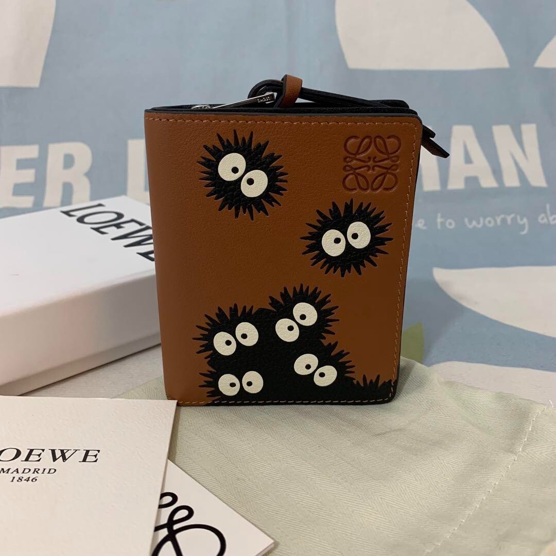 USED] Loewe x Studio Ghibli Spirited Away Susuwatari Folded Wallet