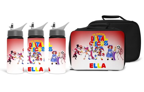 Bottiglia d'acqua personalizzata CIRCO DIGITALE bambini e/o borsa pranzo - Foto 4 di 6