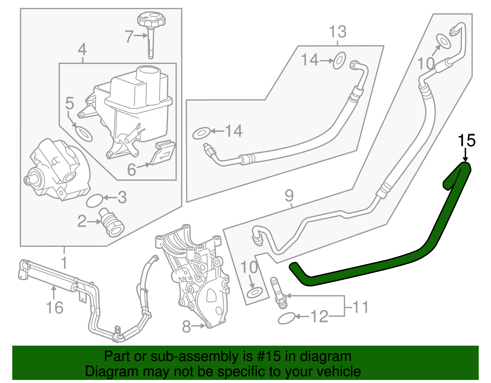 Genuine GM Power Brake Booster Outlet Hose Assembly 84314755 eBay