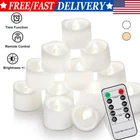 LED Flameless Candles Tea Lights Candle Votive Flameless Candle w/ Remote &Timer