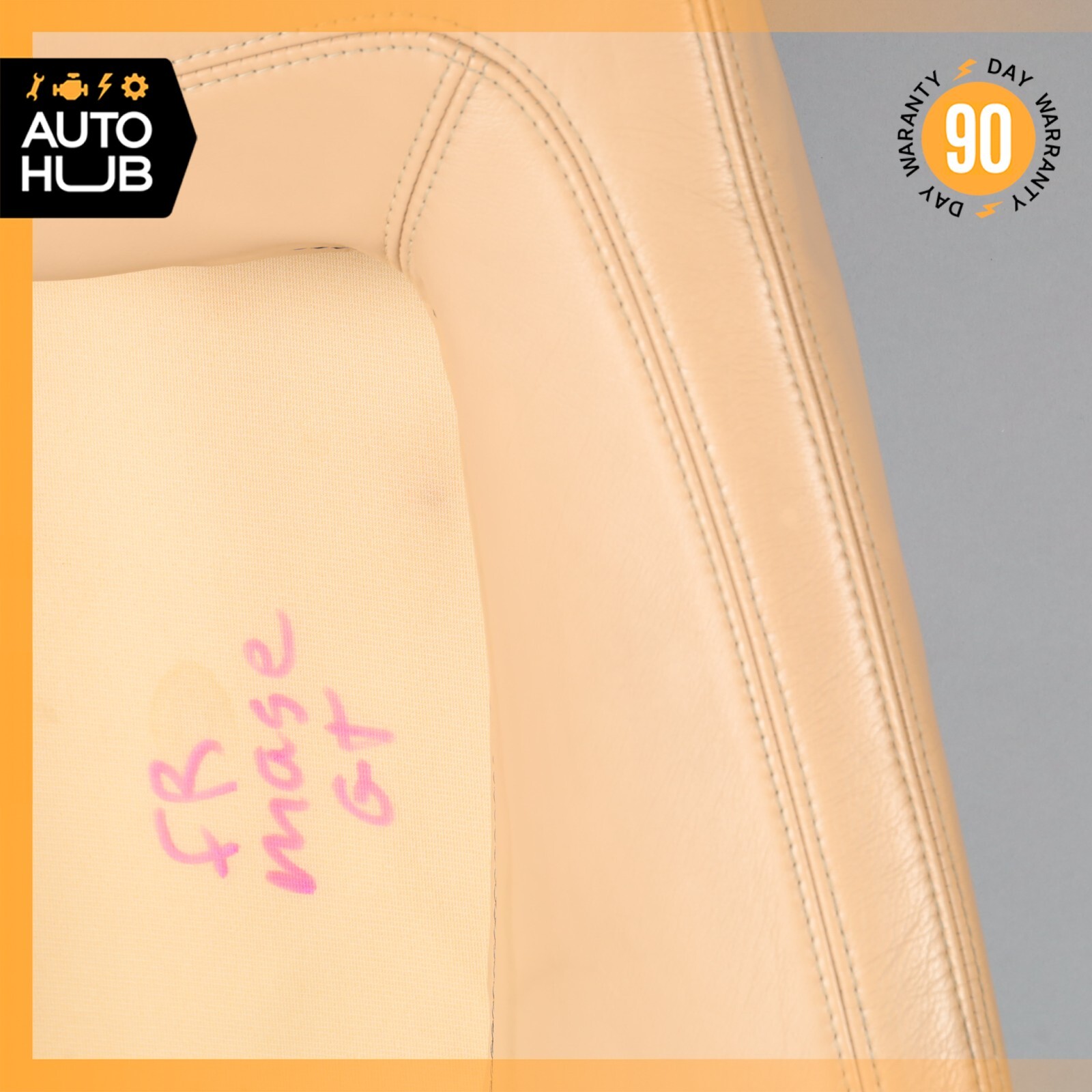 08-12 Maserati GranTurismo M145 Front Right Top Upper Seat Cushion Beige OEM 76k