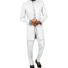 Men's African 2 Piece Set Traditional Shirt and Pants Set Suit Middle East Suit
