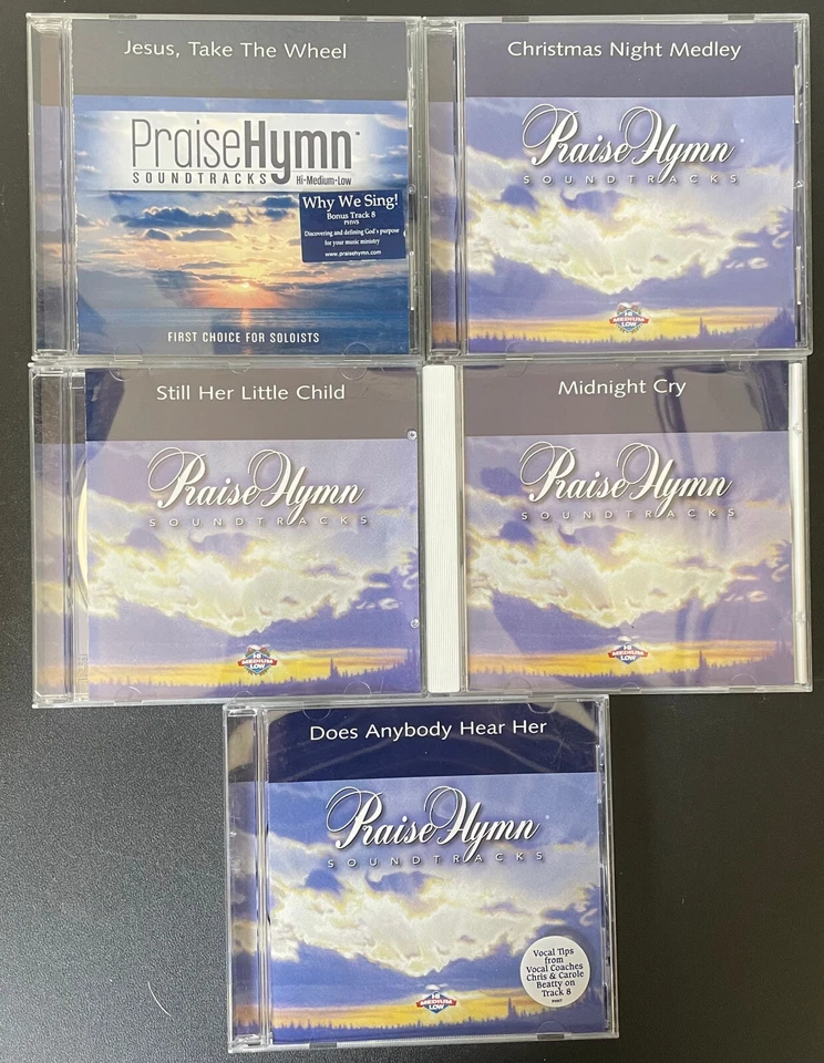 Praise гимн саундтреки (Hi-Medium-Low) пять компакт-дисков для солистов с текстами песен лот из 5 - Изображение 2 из 4