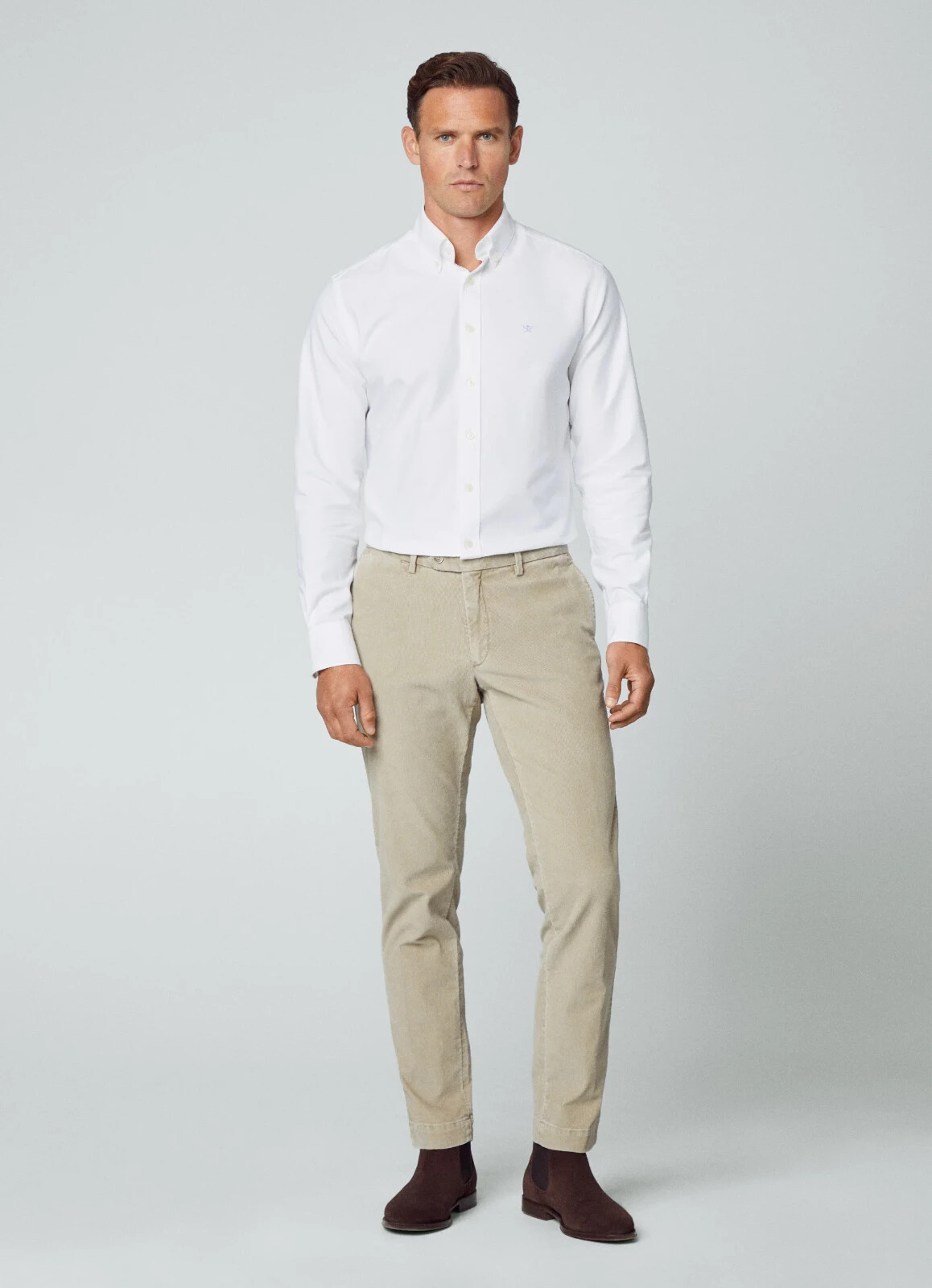 FILA Camicia Oxford HACKETT London tinta in capo bianca grande prezzo consigliato £ 100 nuova con etichette Savile Row