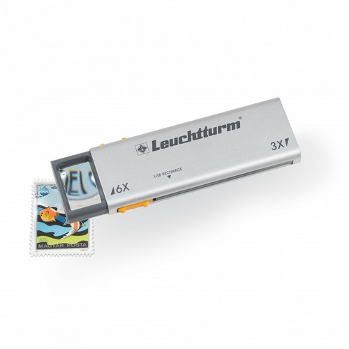 Lupa naciągana LED DUPLEX z powiększeniem 3- i 6-krotnym do ładowania (360730) - Zdjęcie 2 z 6