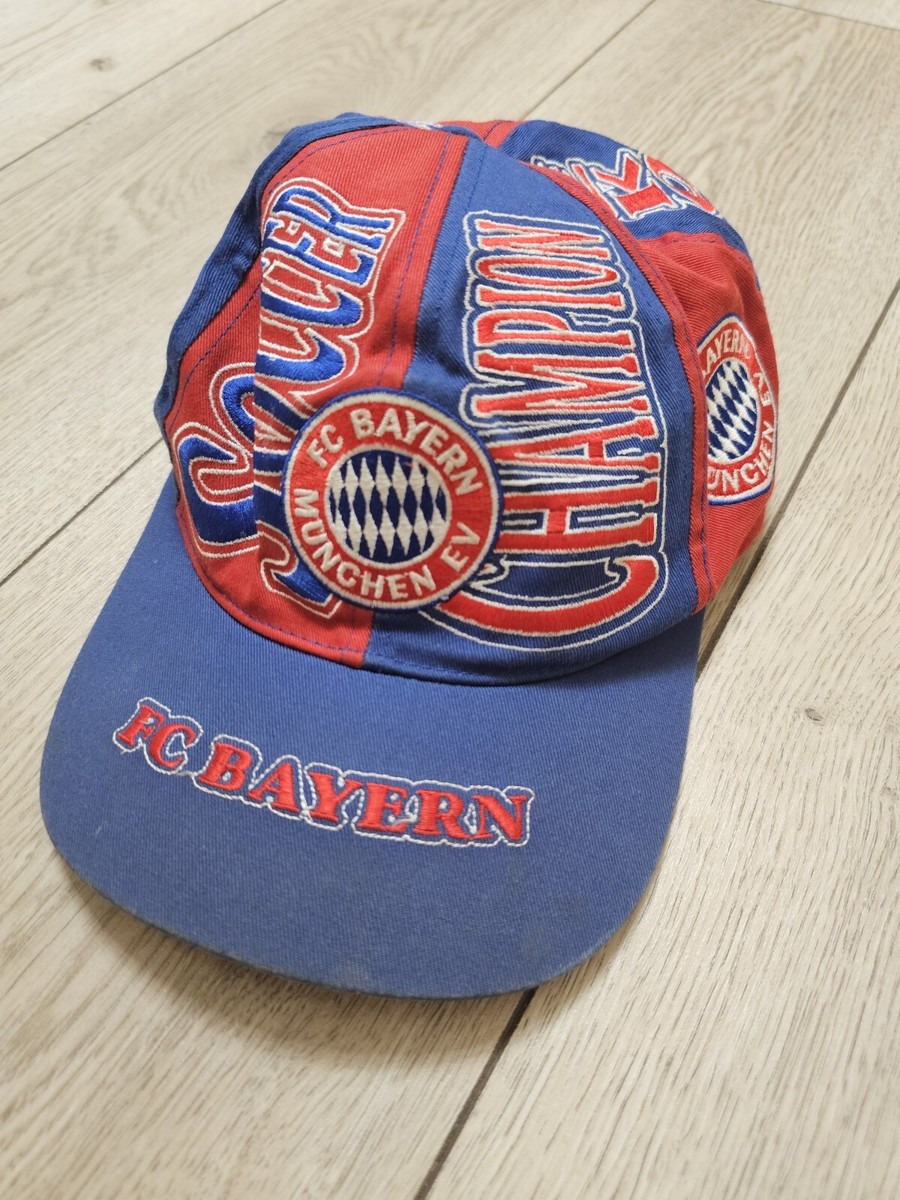 BAYERN MUNICH VINTAGE 90s CAP FOOTBALL HAT SOCCER CAP RARE BLUE