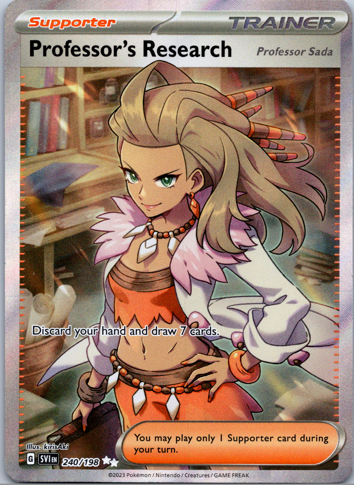Professor's Research: Professor Sada #240 Pokemon Scarlet & Violet