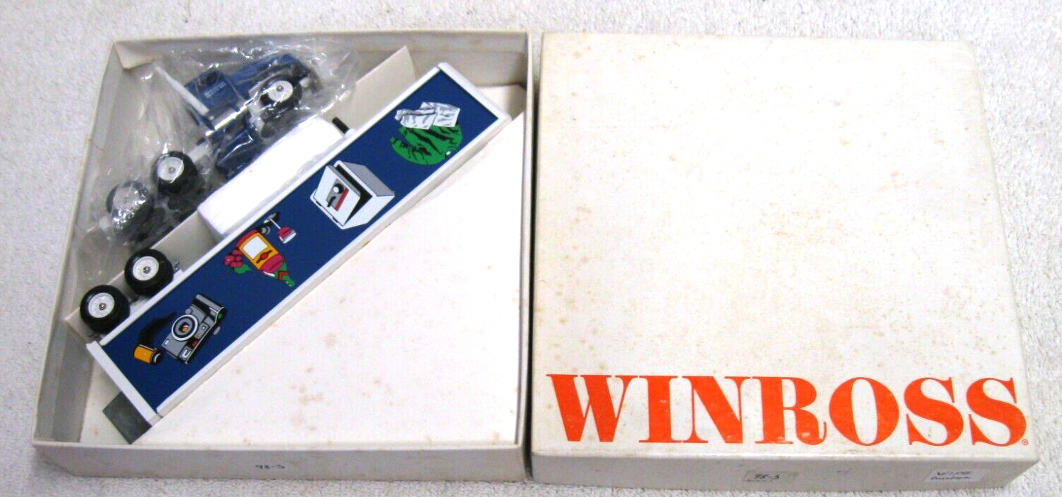 1/64 Winross Semi Tractor Truck & Trailer Diecast WXXI Auction Collector Toy