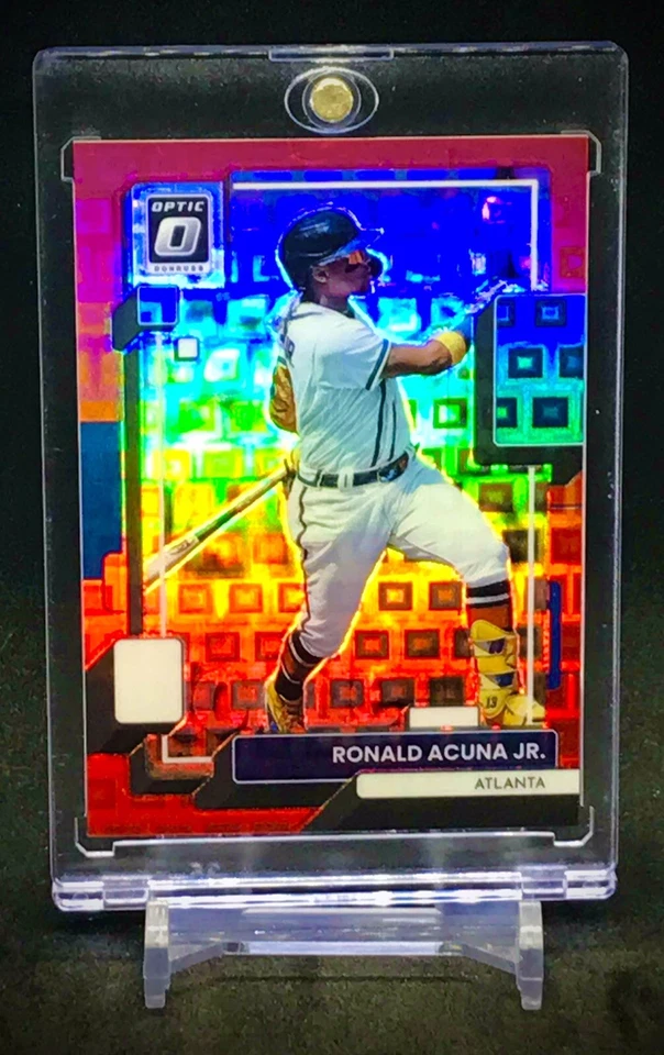 Ronald Acuna Jr Card Rare Refractor SSP Insert Low Print - Mint NM 💎🔥 - Image 3 of 4