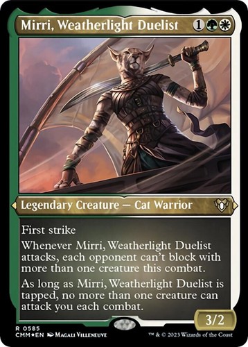 MTG FOIL Mirri, Weatherlight Duelist Secret Lair Magic the