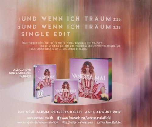VANESSA MAI - UND WENN ICH TRÄUM CD SINGLE NEU - Bild 2 von 2