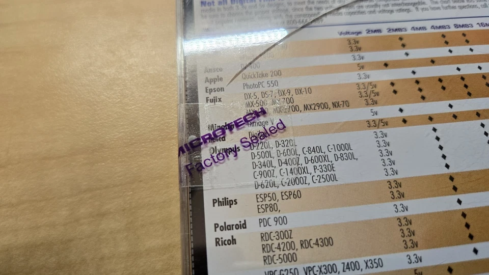 MicroTech SmartMedia 8MB 8 MBSSFDC Media Camera Memory Card Smart - Image 2 of 3