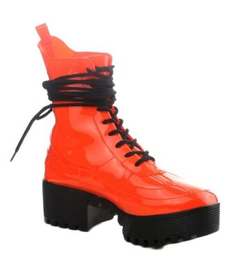 Cape Robbin Orange Dashing Boot: Shoes Size 8 In Box