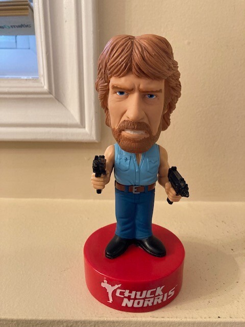 Funko Pop Chuck Norris Wacky Wobbler Talking Bobblehead
