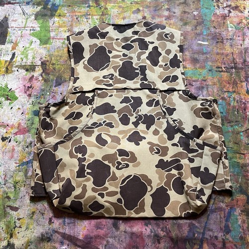 Vintage Bone Dry Redhead Camo Corduroy Hunting Vest USA Made EUC Large - Picture 7 of 12