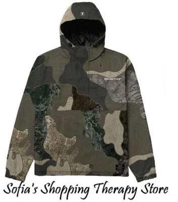 Primitive Call Of Duty XXL Mapping Anorak Hooded Windbreaker